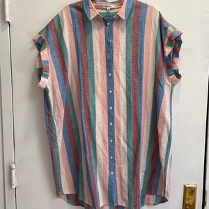 Central Shirtdress in Flagstaff Stripe